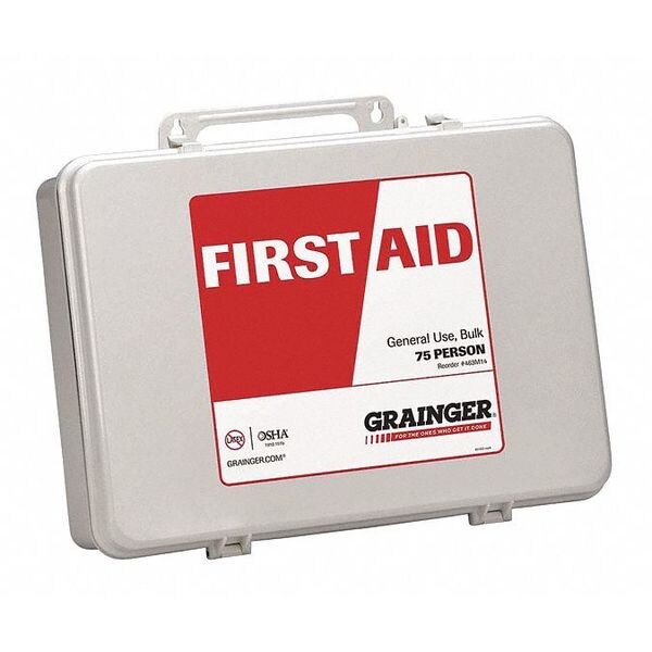 First Aid Kit, Plastic, 75 Person
