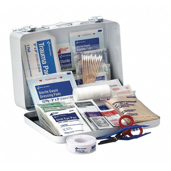 First Aid Kit, Metal, 25 Person