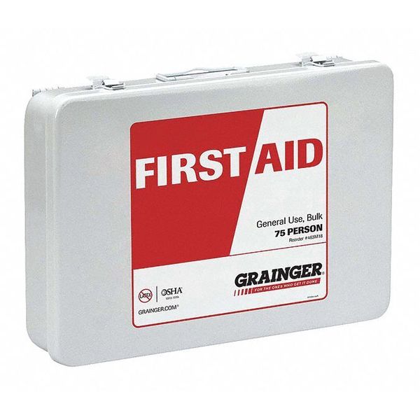 First Aid Kit, Metal, 75 Person