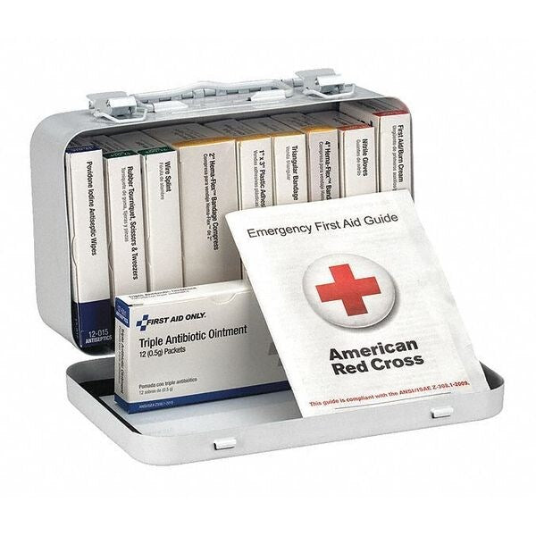 First Aid Kit, Metal, 10 Person