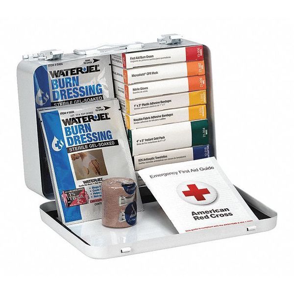 First Aid Kit, Metal, 10 Person