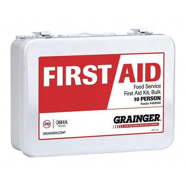 First Aid Kit, Metal, 10 Person