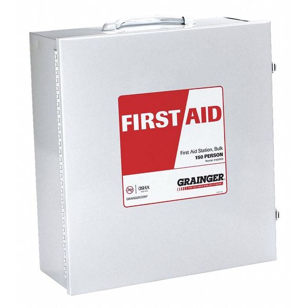 First Aid Cabinet, Metal, 150 Person