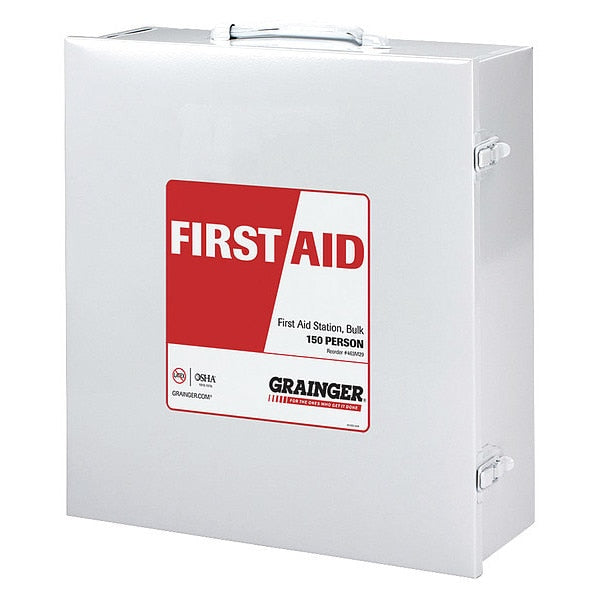 First Aid Cabinet, Metal, 150 Person