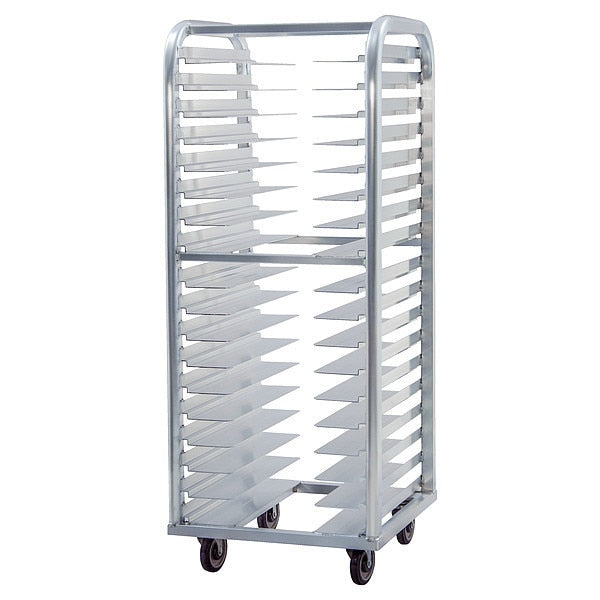 Stepped-Angle Roll-In Pan Rack, 64 in H