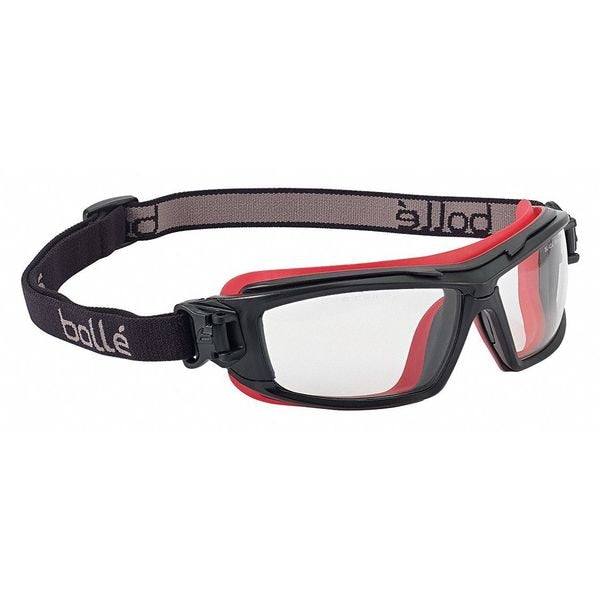 Safety Glasses, Wraparound Clear Polycarbonate Lens, Anti-Fog, Scratch-Resistant