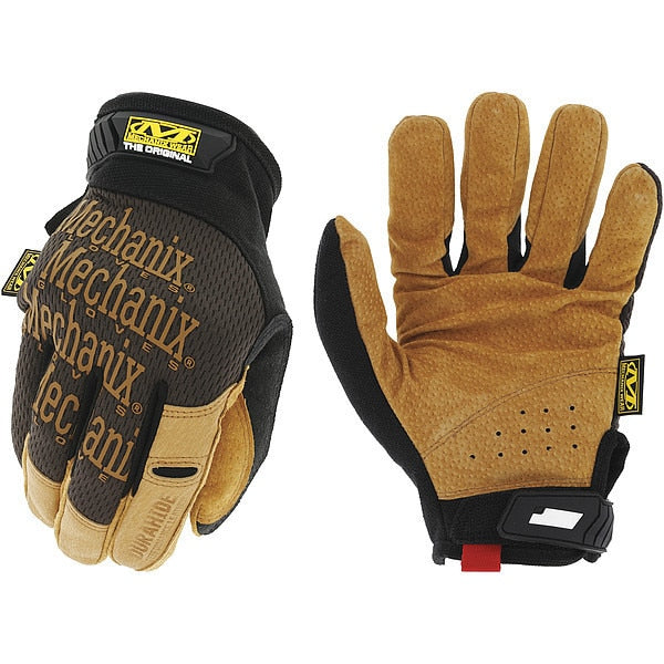 Mechanics Gloves, XL, Brown, Abrasion Resistant, Form Fitting Trek Dry(R)