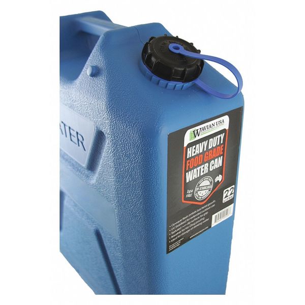 Water Container, 5 gal., Blue, 18-1/4