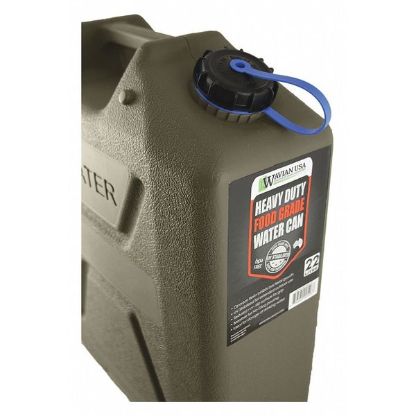 Water Container, 5 gal., Green, 18-1/4