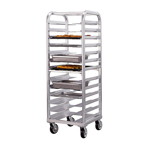 Stepped Angle Pan Rack, 73 in H