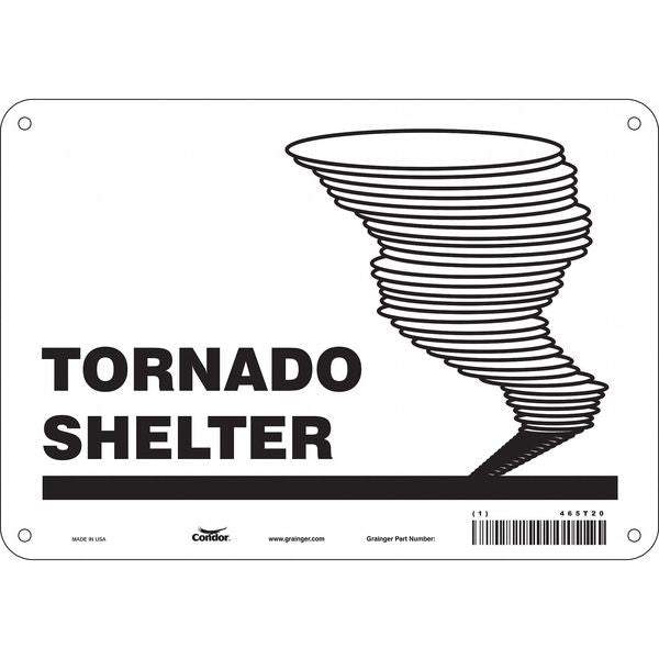 Safety Sign, 7 in Height, 10 in Width, Polyethylene, Vertical Rectangle, English, 465T20
