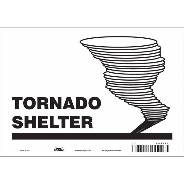 Safety Sign, 7 in Height, 10 in Width, Vinyl, Vertical Rectangle, English, 465T25