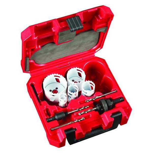 9 PC HOLE DOZER(tm) w/Carbide Teeth Hole Saw Kit