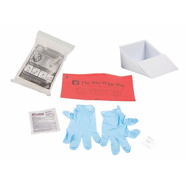 Biohazard Spill Kit, 8 oz., Clear