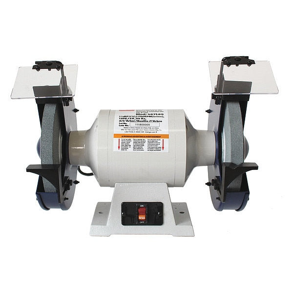Bench Grinder, 10 in Max. Wheel Dia, 36/60 Grinding Wheel Grit