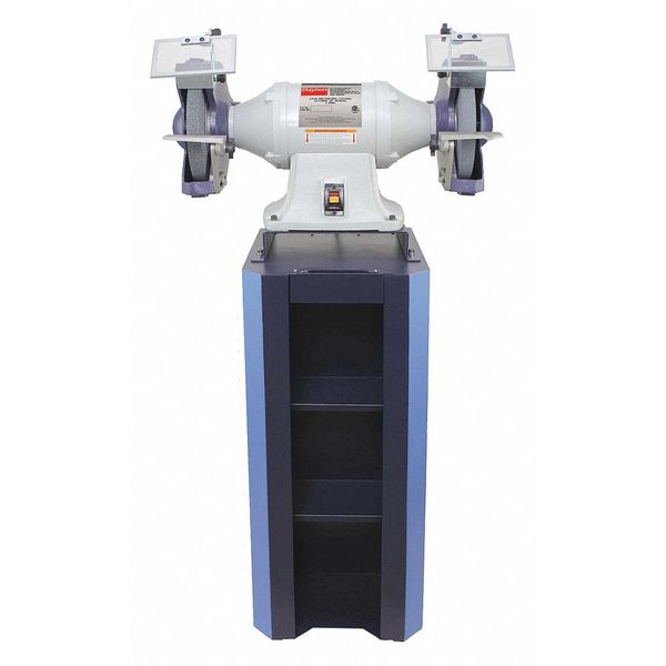 Bench Grinder, 10 in Max. Wheel Dia, 36/120 Grinding Wheel Grit