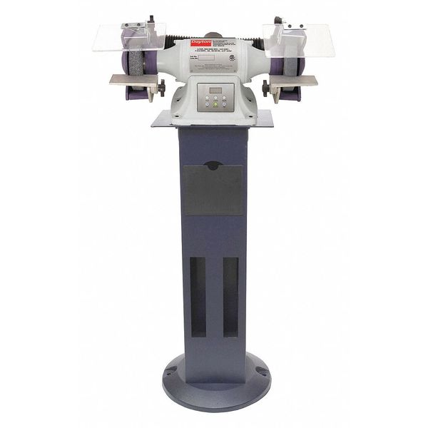Bench Grinder, 6 in Max. Wheel Dia, 36/120 Grinding Wheel Grit