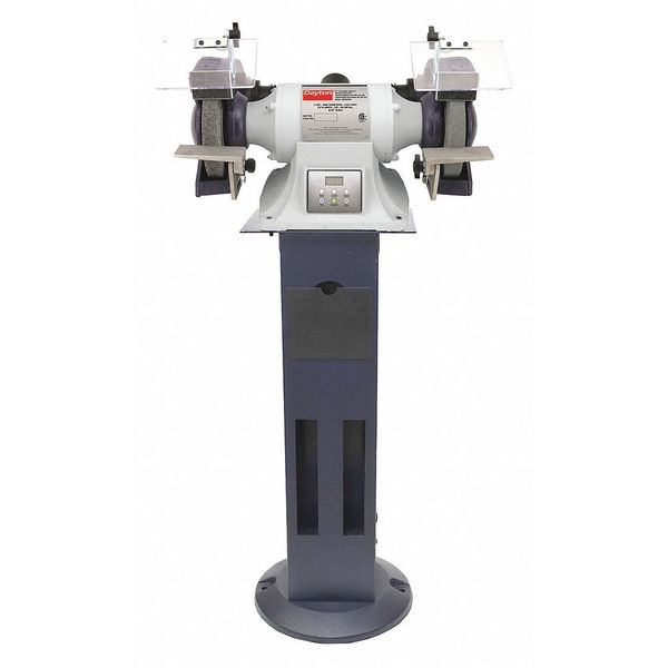 Bench Grinder, 8 in Max. Wheel Dia, 36/120 Grinding Wheel Grit