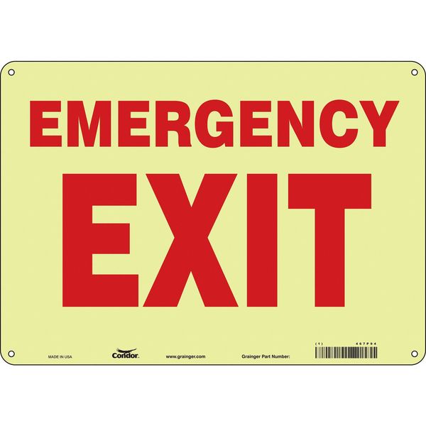 Safety Sign, 10 in x 14 in, Polyethylene