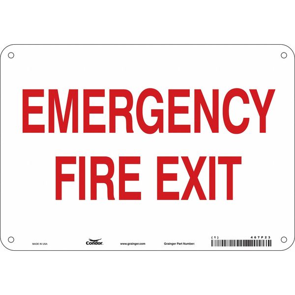 Emergency Exit Floor Sign, 10