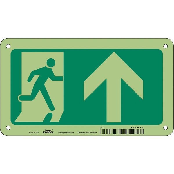 Safety Sign, 4 1/2 in x 8 in, Aluminum