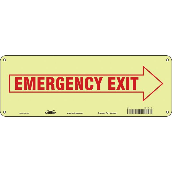 Safety Sign, 5 in x 14 in, Polyethylene