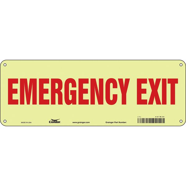 Safety Sign, 5 in x 14 in, Polyethylene