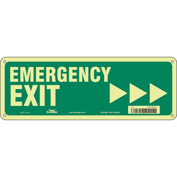 Safety Sign, 5 in x 14 in, Polyethylene