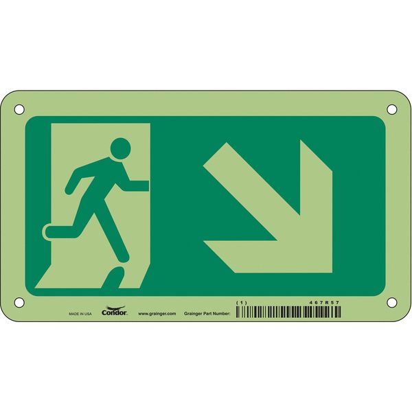 Safety Sign, 4 1/2 in x 8 in, Aluminum