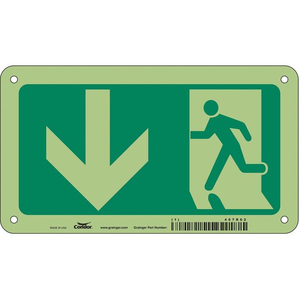 Safety Sign, 4 1/2 in x 8 in, Aluminum