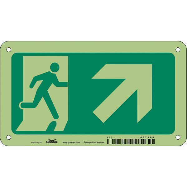 Safety Sign, 4 1/2 in x 8 in, Aluminum