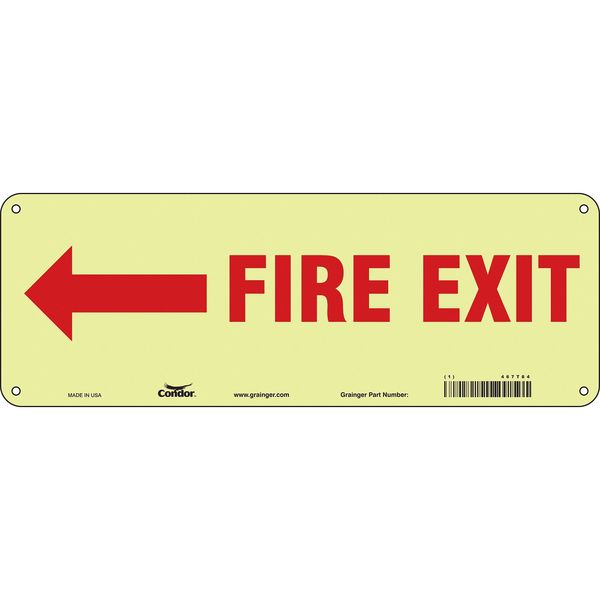 Emergency Exit Floor Sign, 14