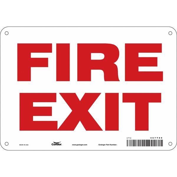 Emergency Exit Floor Sign, 10