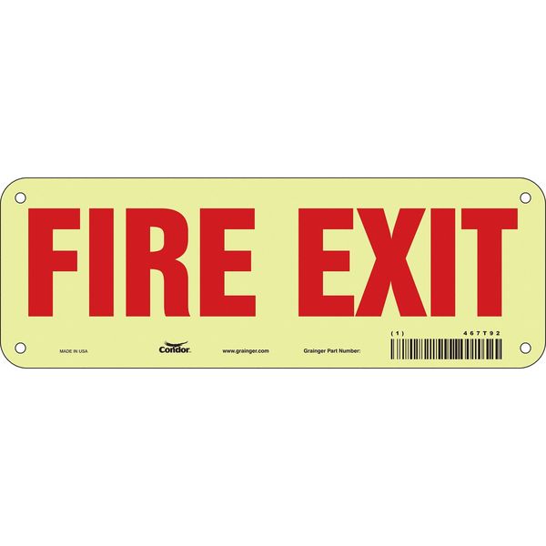 Emergency Exit Floor Sign, 10