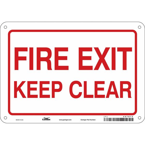 Emergency Exit Floor Sign, 10