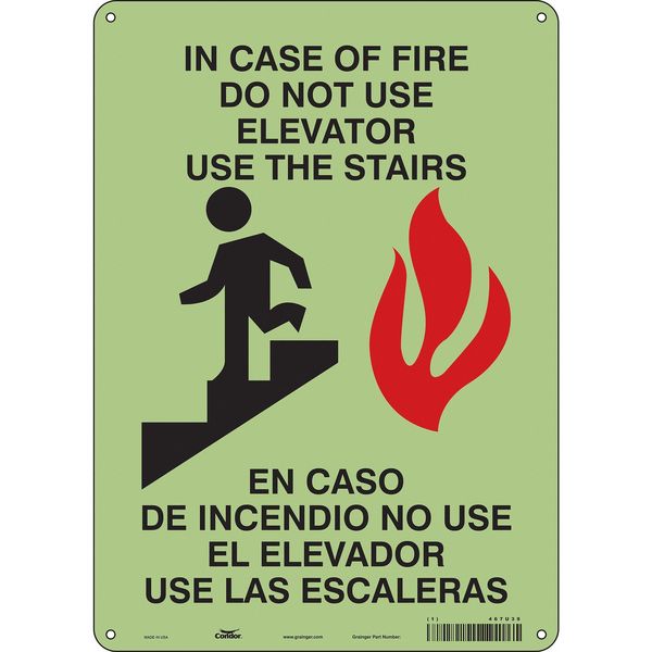 Emergency Exit Floor Sign, 10