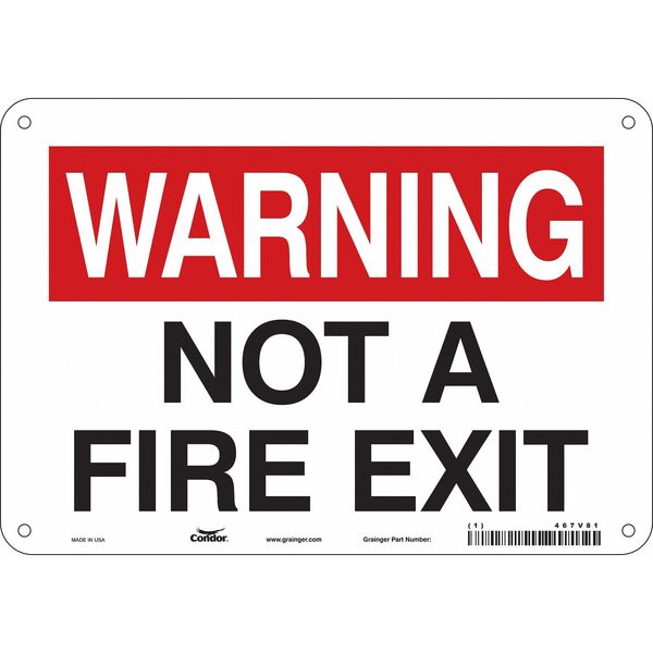 Emergency Exit Floor Sign, 10