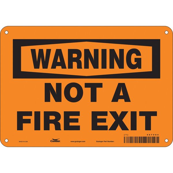 Emergency Exit Floor Sign, 10