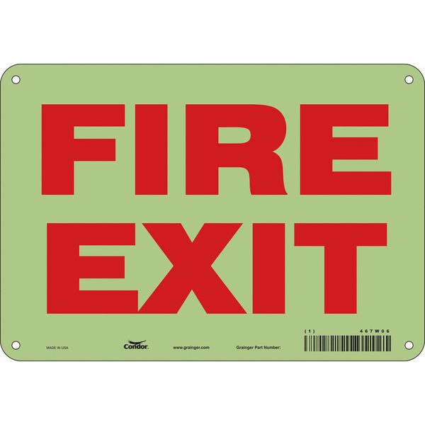 Emergency Exit Floor Sign, 10