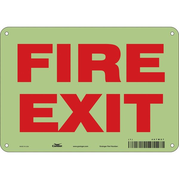 Emergency Exit Floor Sign, 10