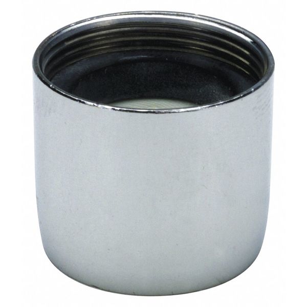 Aerator, Fits Brand Zurn Chrome, Housing: Brass; Body: Acetal Copolymer; Washer: EPDM