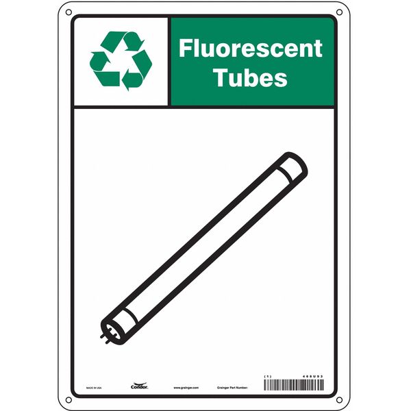 Safety Sign, 14 in Height, 10 in Width, Aluminum, Vertical Rectangle, English, 468U93
