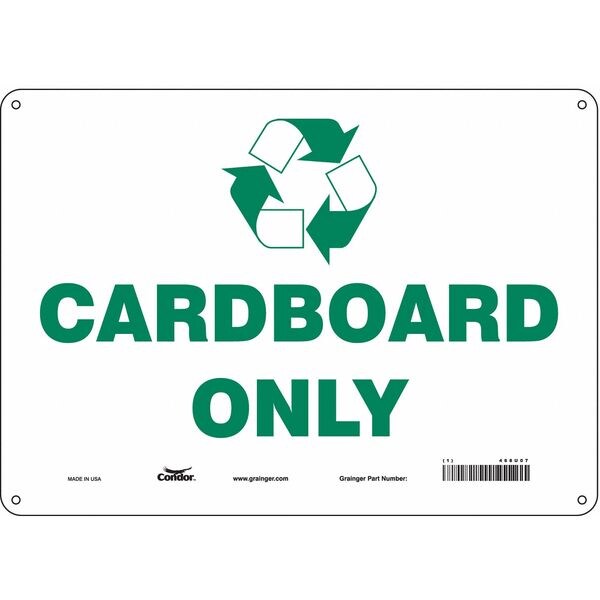 Safety Sign, 10 in Height, 14 in Width, Aluminum, Horizontal Rectangle, English, 468U07