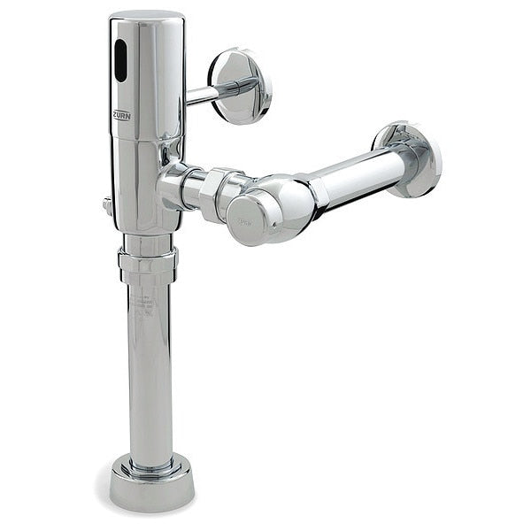 1.28 gpf, Toilet Automatic Flush Valve, Chrome, 1-1/2 in IPS
