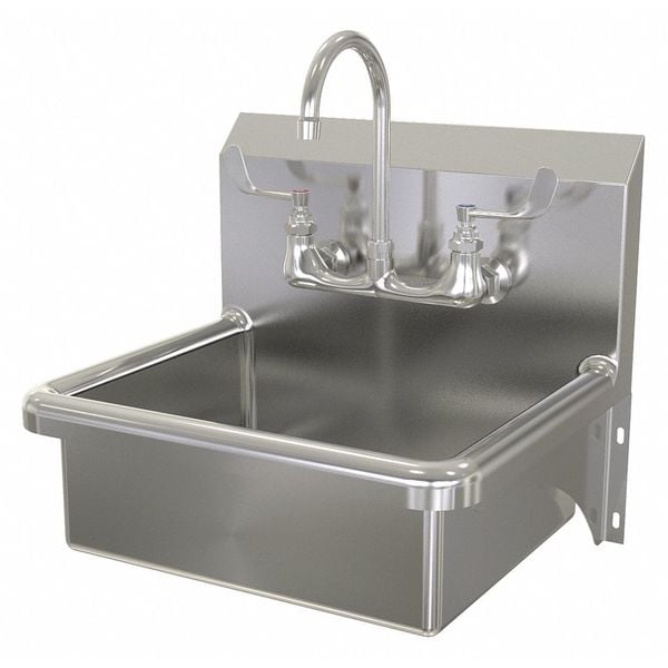 Hand Sink, Wall Mount, 16-1/2