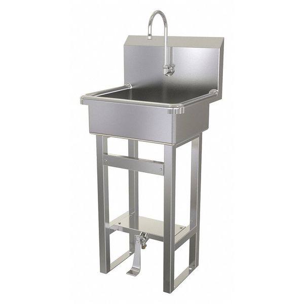 Hand Sink, Floor Mount, 43-1/2