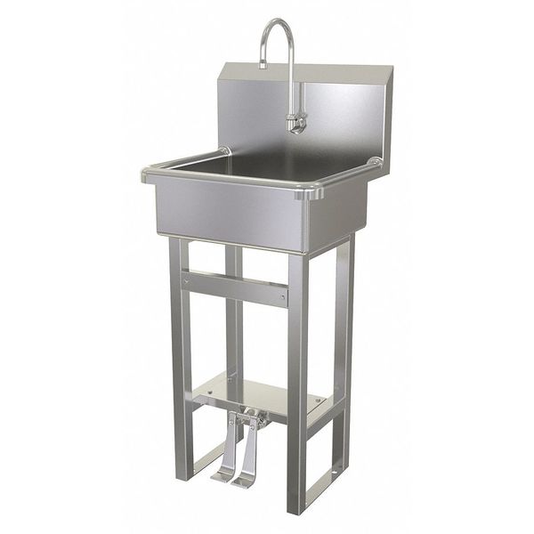 Hand Sink, Floor Mount, 43-1/2