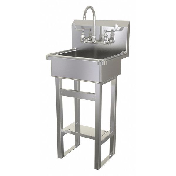 Hand Sink, Floor Mount, 43-1/2