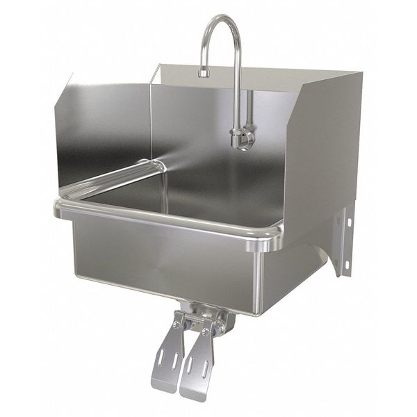 Hand Sink, Wall Mount, 16-1/2