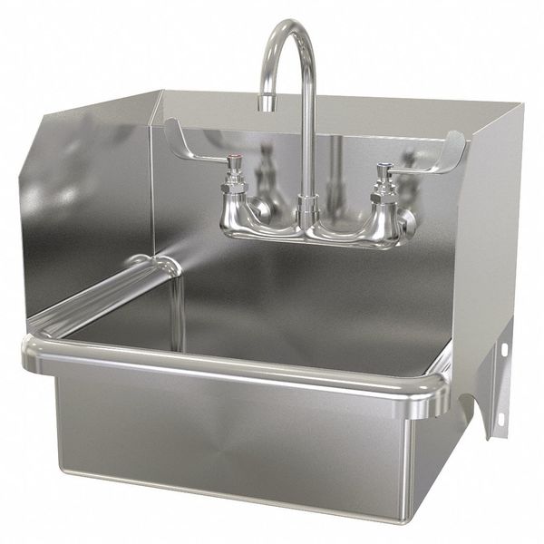 17 1/2 in W x 20 in L x 16 1/2 in H, Wall, Hand Sink